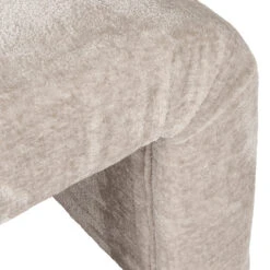 Worlds Away Horizontal Channeled Stool - Taupe Textured Chenille -Worlds Away WA FINCH TP DETAIL 71519.1695065472 ni 56147.1707481706