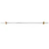 Worlds Away Acrylic Pole Handle - Brass Adjustable Brackets
