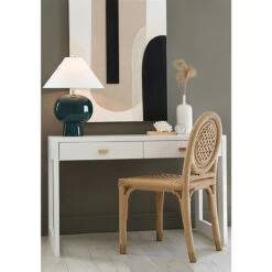 Worlds Away Two Drawer Desk - Fluted Detail - Matte White Lacquer 16 Worlds Away Two Drawer Desk - Fluted Detail - Matte White Lacquer -Worlds Away WA GENTRY LARKIN WH ANNIE TG LIFESTYLE WEB SIZE 85302.1681312501 ni 86306.1707481745