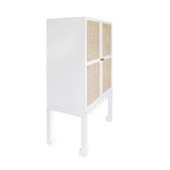 Worlds Away Bar Cabinet - Matte White - Natural Cane Doors 15 Worlds Away Bar Cabinet - Matte White - Natural Cane Doors -Worlds Away WA GUTHRIE WH ANGLE 44200.1619198248 ni 55847.1707481715