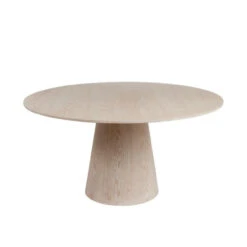 Worlds Away Hamilton Round Cerused Oak Dining Table Base With 59" Diameter Tapering Top -Worlds Away WA HAMILTON CO 3 97523.1671662834 ni 01254.1707478875