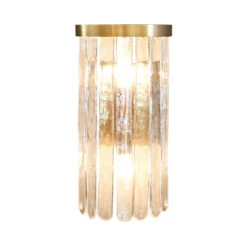 Worlds Away Two Light Hanging Textured Glass Sconce - Brushed Brass 8 Worlds Away Two Light Hanging Textured Glass Sconce - Brushed Brass -Worlds Away WA HELOISE BBR LIT 62454.1695065371 ni 69651.1707481721