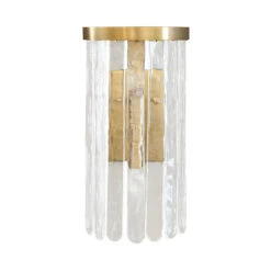 Worlds Away Two Light Hanging Textured Glass Sconce - Brushed Brass 9 Worlds Away Two Light Hanging Textured Glass Sconce - Brushed Brass -Worlds Away WA HELOISE BBR 54636.1695065371 ni 64793.1707481721