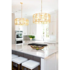 Worlds Away Mckenzie Square Motif Drum Chandelier With Six Arm Light In Gold Leaf 5 Worlds Away Mckenzie Square Motif Drum Chandelier With Six Arm Light In Gold Leaf -Worlds Away WA IMG 3543 66123.1659625401 ni 88000.1707478882