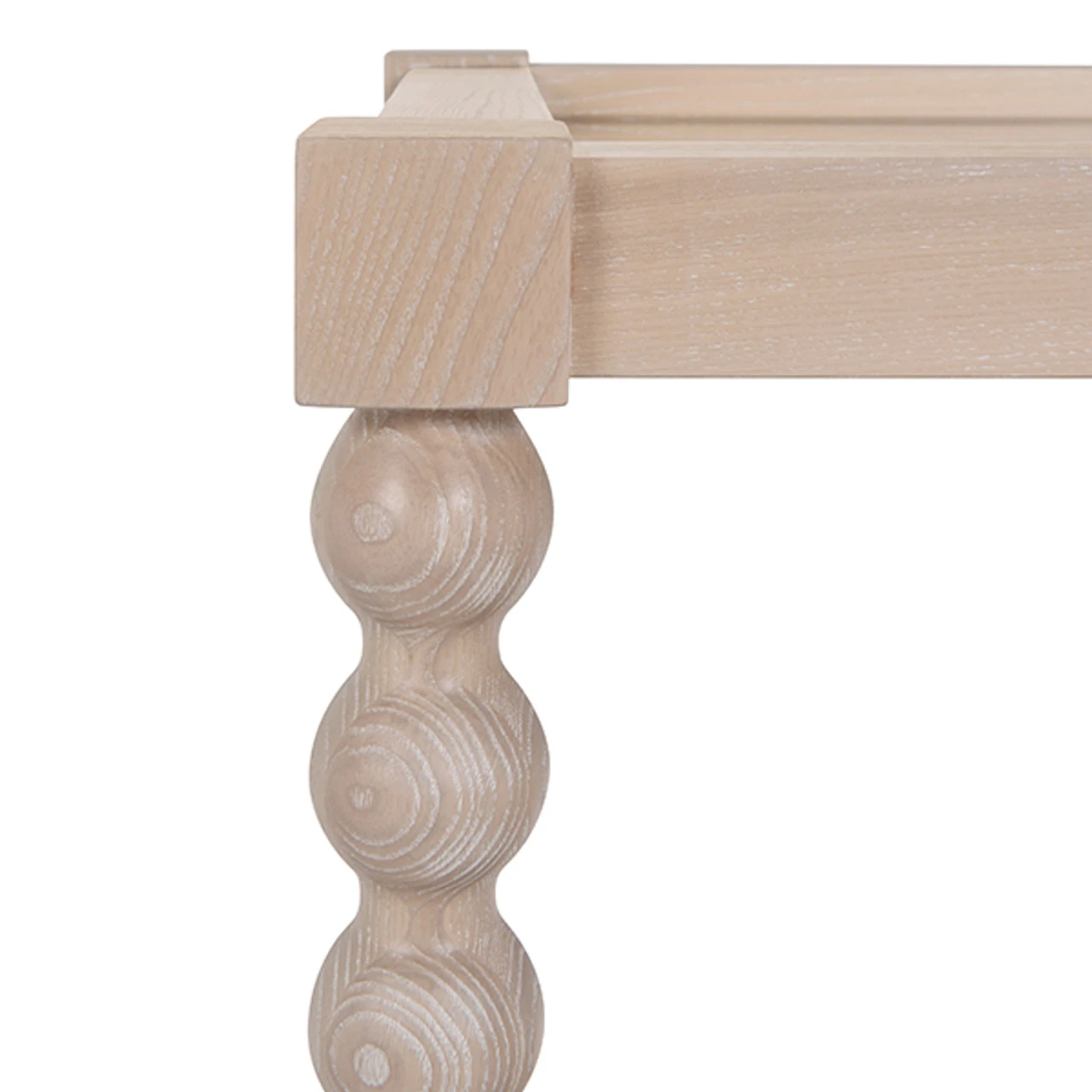 Worlds Away Bobbin Style Bar Cart - Light Cerused Oak 6 Worlds Away Bobbin Style Bar Cart - Light Cerused Oak - Image 6