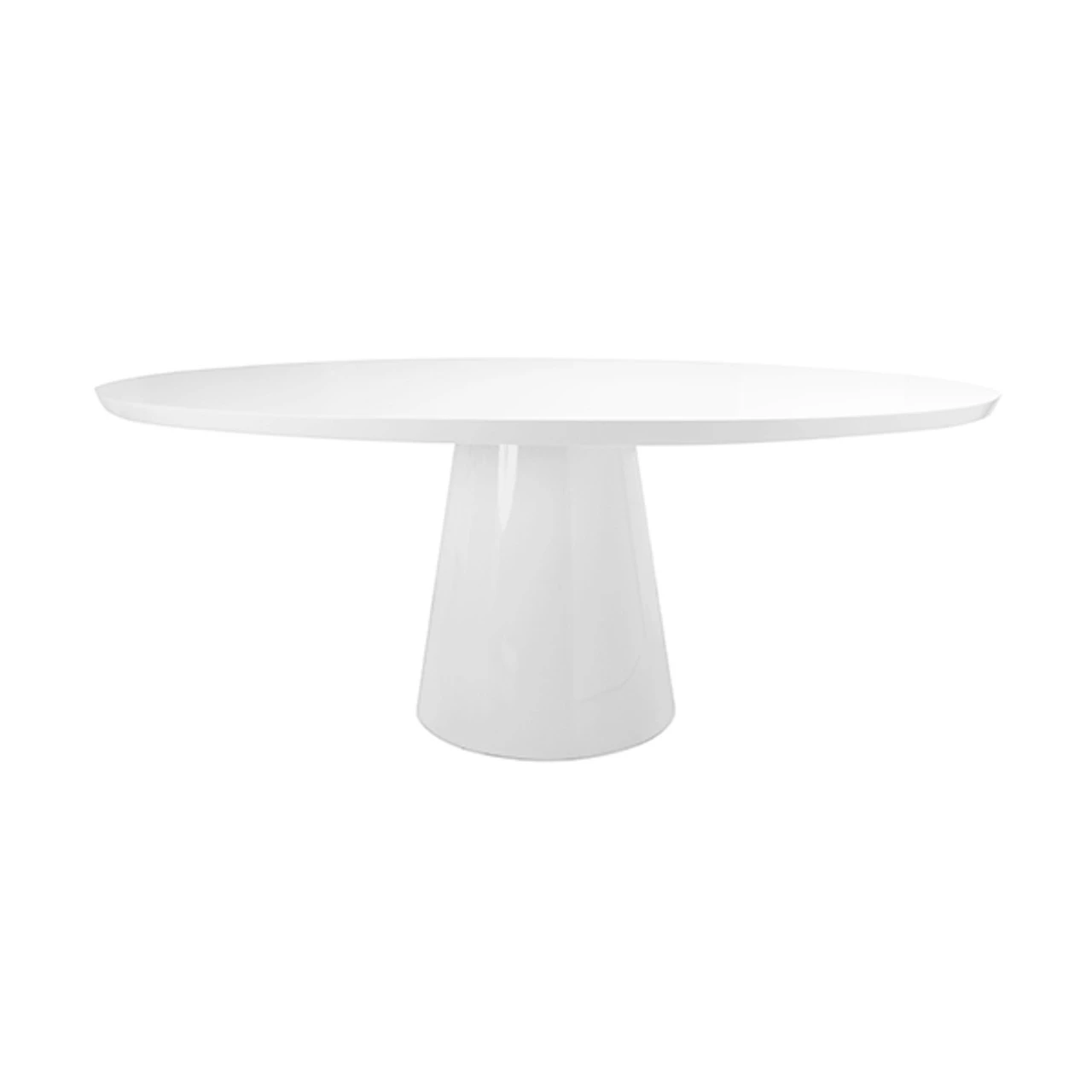 Worlds Away Jefferson Dining Table - Oval/White Lacquer 2 Worlds Away Jefferson Dining Table - Oval/White Lacquer - Image 2
