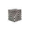 Worlds Away Kleenex Box Black And Cream Zebra