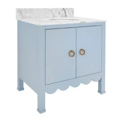 Worlds Away Bath Vanity - Scallop Detail - Matte Light Blue - White Marble Top And Porcelain Sink 10 Worlds Away Bath Vanity - Scallop Detail - Matte Light Blue - White Marble Top And Porcelain Sink -Worlds Away WA KEALEY LB ANGLE 79446.1695065265 ni 01009.1707481732