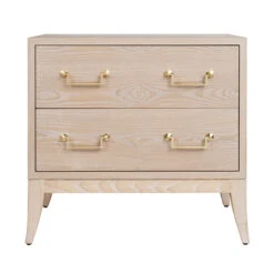 Worlds Away Sabre Leg 2 Drawer Side Table - Brass Swing Handle - Cerused Oak 7 Worlds Away Sabre Leg 2 Drawer Side Table - Brass Swing Handle - Cerused Oak -Worlds Away WA KENNA CO 06307.1647957038 ni 31662.1707481734