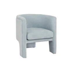 Worlds Away Three Leg Fully Upholstered Barrel Chair - Performance Light Blue Chenille 16 Worlds Away Three Leg Fully Upholstered Barrel Chair - Performance Light Blue Chenille -Worlds Away WA LANSKY LB ANGLE 95873.1695058034 ni 03787.1707481738