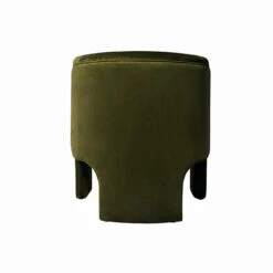 Worlds Away Three Leg Fully Upholstered Barrel Chair - Olive Velvet 16 Worlds Away Three Leg Fully Upholstered Barrel Chair - Olive Velvet -Worlds Away WA LANSKY OLV BACK 36461.1681313863 ni 77386.1707481740
