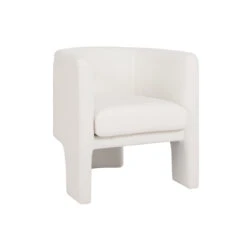 Worlds Away Three Leg Fully Upholstered Barrel Chair - White Boucle 17 Worlds Away Three Leg Fully Upholstered Barrel Chair - White Boucle -Worlds Away WA LANSKY WB ANGLE 36307.1695232015 ni 22423.1707481743