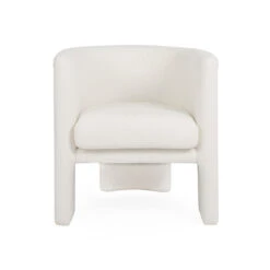 Worlds Away Three Leg Fully Upholstered Barrel Chair - White Boucle 18 Worlds Away Three Leg Fully Upholstered Barrel Chair - White Boucle -Worlds Away WA LANSKY WB FRONT 2 73212.1695232012 ni 32727.1707481743