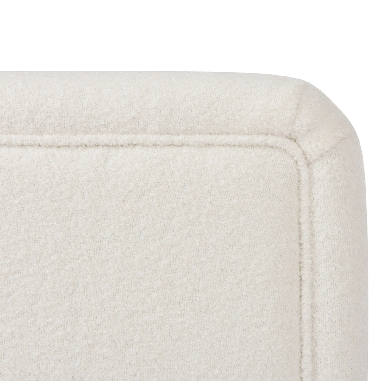 Worlds Away Three Leg Fully Upholstered Barrel Chair - White Boucle 4 Worlds Away Three Leg Fully Upholstered Barrel Chair - White Boucle - Image 4