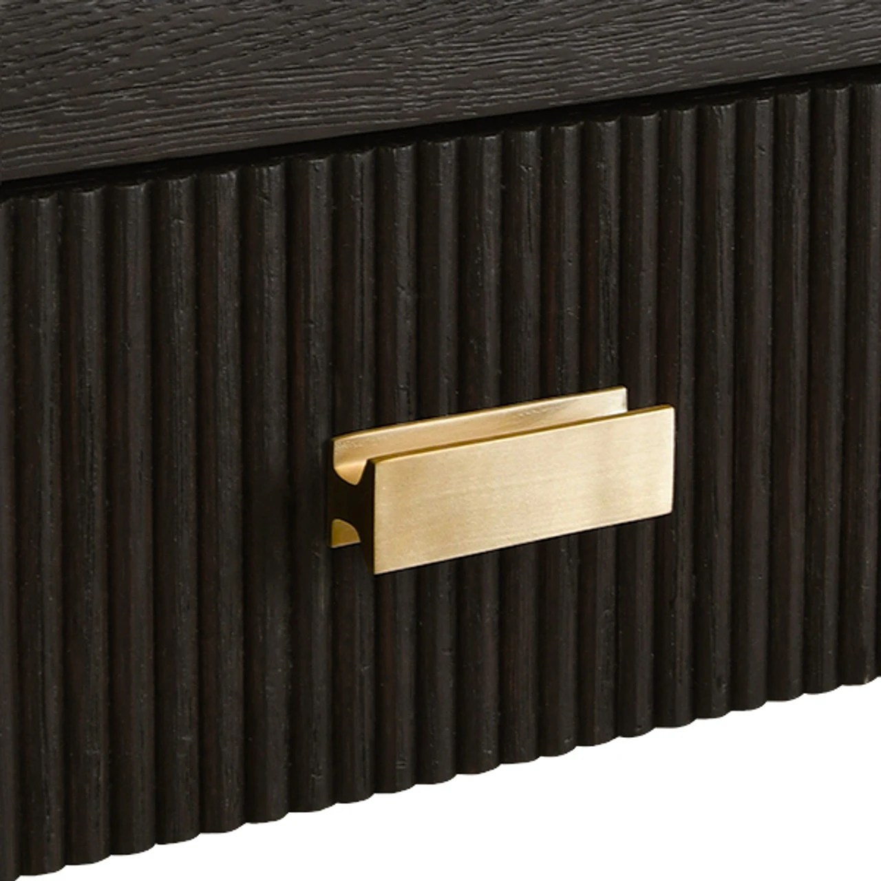 Worlds Away Two Drawer Desk - Fluted Detail - Dark Espresso Oak 3 Worlds Away Two Drawer Desk - Fluted Detail - Dark Espresso Oak - Image 3