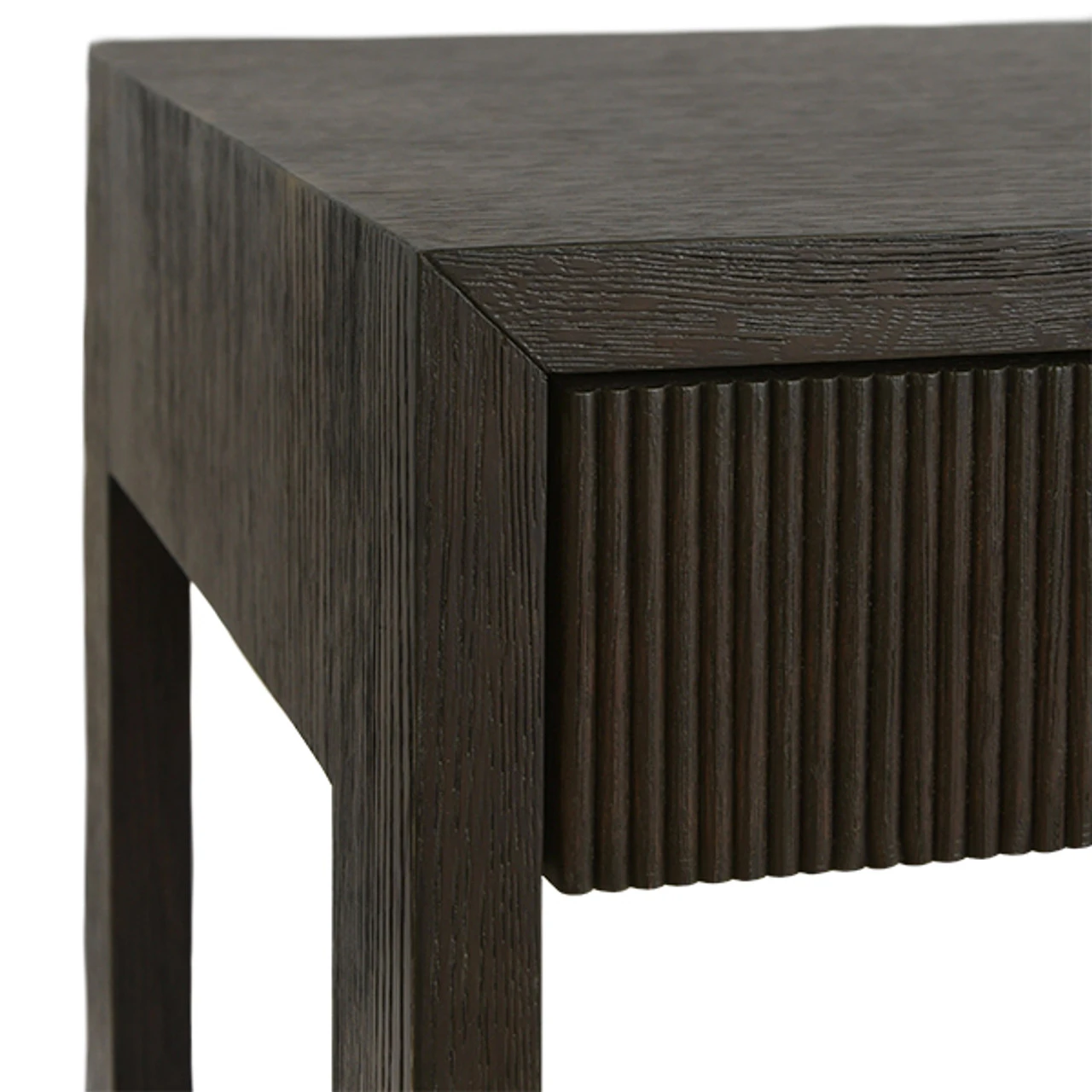 Worlds Away Two Drawer Desk - Fluted Detail - Dark Espresso Oak 6 Worlds Away Two Drawer Desk - Fluted Detail - Dark Espresso Oak - Image 6