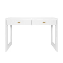 Worlds Away Two Drawer Desk - Fluted Detail - Matte White Lacquer 12 Worlds Away Two Drawer Desk - Fluted Detail - Matte White Lacquer -Worlds Away WA LARKIN WH FRONT 51700.1681312469 ni 12410.1707481745