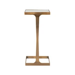 Worlds Away Glass Top Square Cigar Table - Antique Brass -Worlds Away WA MAISEL ABR BACK 72520.1647956990 ni 96496.1707481753