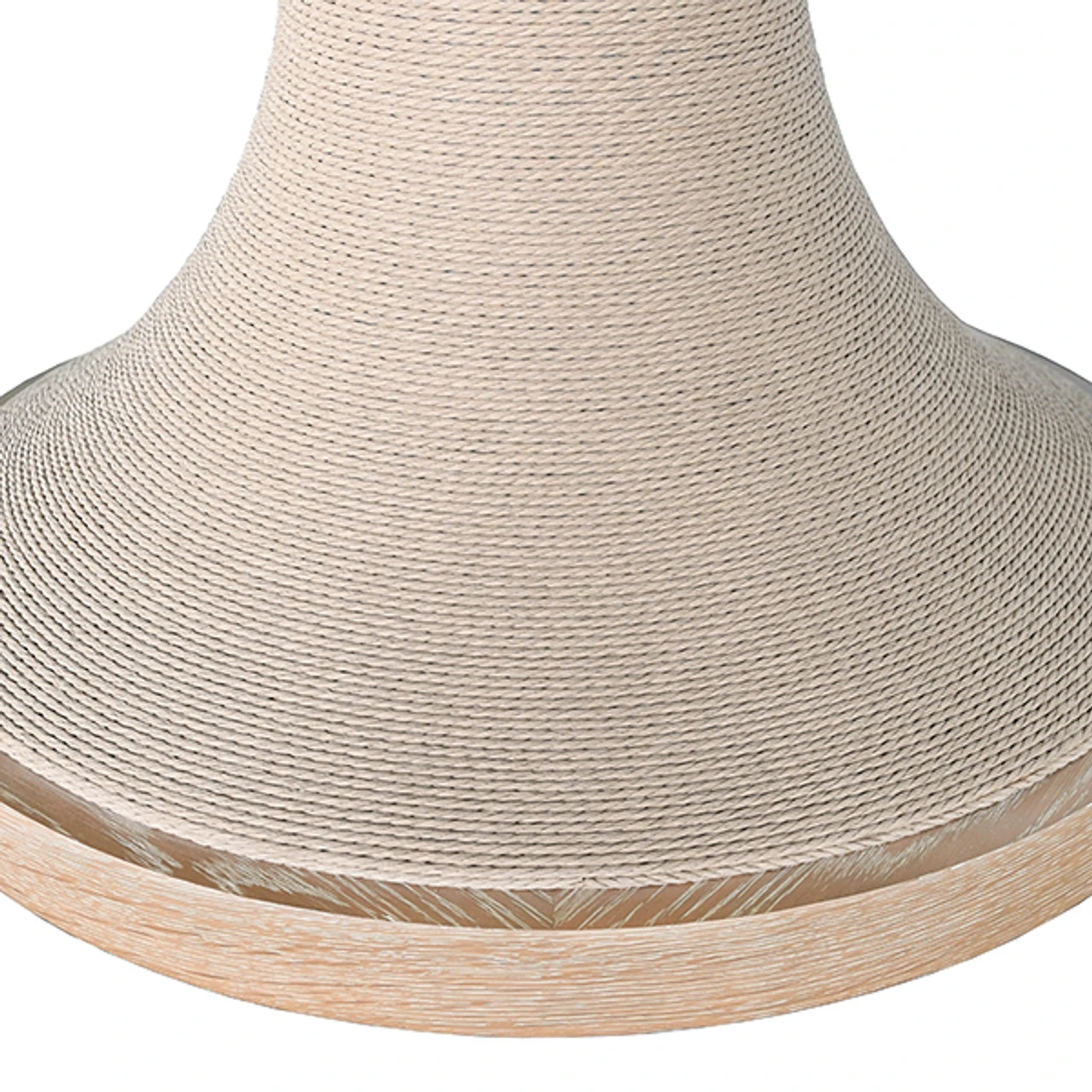 Worlds Away Natural Rope Wrapped Base Dining Table - Top And Base - Cerused Oak 1 Worlds Away Natural Rope Wrapped Base Dining Table - Top And Base - Cerused Oak