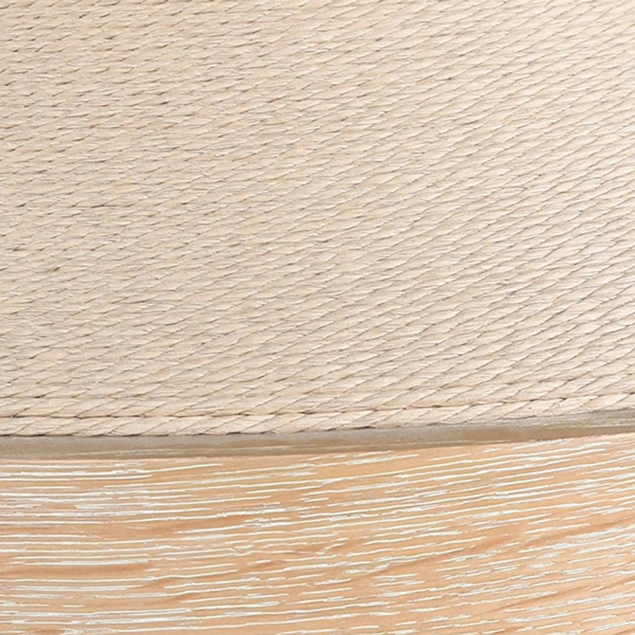 Worlds Away Natural Rope Wrapped Base Dining Table - Top And Base - Cerused Oak 2 Worlds Away Natural Rope Wrapped Base Dining Table - Top And Base - Cerused Oak - Image 2