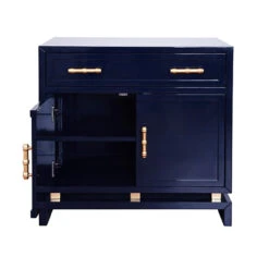 Worlds Away Marcus Navy Lacquer 1 Drawer, 2 Door Cabinet With Gold Leafed Bamboo Hardware And Gold Leafed Metal Detail 9 Worlds Away Marcus Navy Lacquer 1 Drawer, 2 Door Cabinet With Gold Leafed Bamboo Hardware And Gold Leafed Metal Detail -Worlds Away WA MARCUS NVY OPEN2 41351.1591732216 ni 13016.1707478863