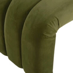 Worlds Away Horizontal Channeled Bench - Olive Green Velvet -Worlds Away WA MERCER OLV DETAIL 2 73172.1695056552 ni 96715.1707481764
