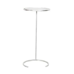 Worlds Away Monaco Round Cigar Table In Silver Leaf With Antique Mirror Top -Worlds Away WA MONACO S FRONT 81313.1687544684 ni 73741.1707478854