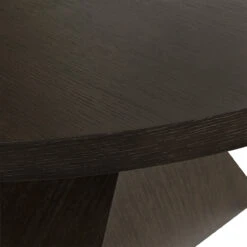 Worlds Away Sculptural Base Dining Table - Dark Espresso Oak -Worlds Away WA NEWPORT ES DETAIL 70626.1681311461 ni 14657.1707481775