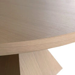 Worlds Away Sculptural Base Dining Table - Natural Oak -Worlds Away WA NEWPORT NO DETAIL 01113.1681311355 ni 80836.1707481775