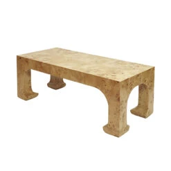 Worlds Away Pagoda Style Coffee Table - Burl Wood -Worlds Away WA NICOLA BW ANGLE 68667.1686245532 ni 77629.1707481778