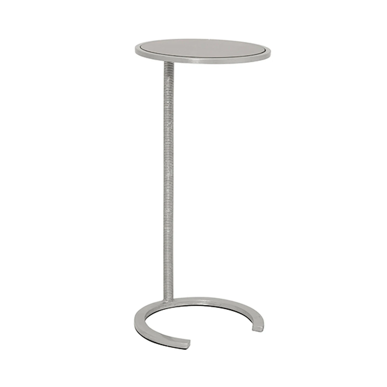 Worlds Away Wire Wrapped Stem Round Cigar Table - Antique Mirror Top - Silver Leaf 4 Worlds Away Wire Wrapped Stem Round Cigar Table - Antique Mirror Top - Silver Leaf - Image 4