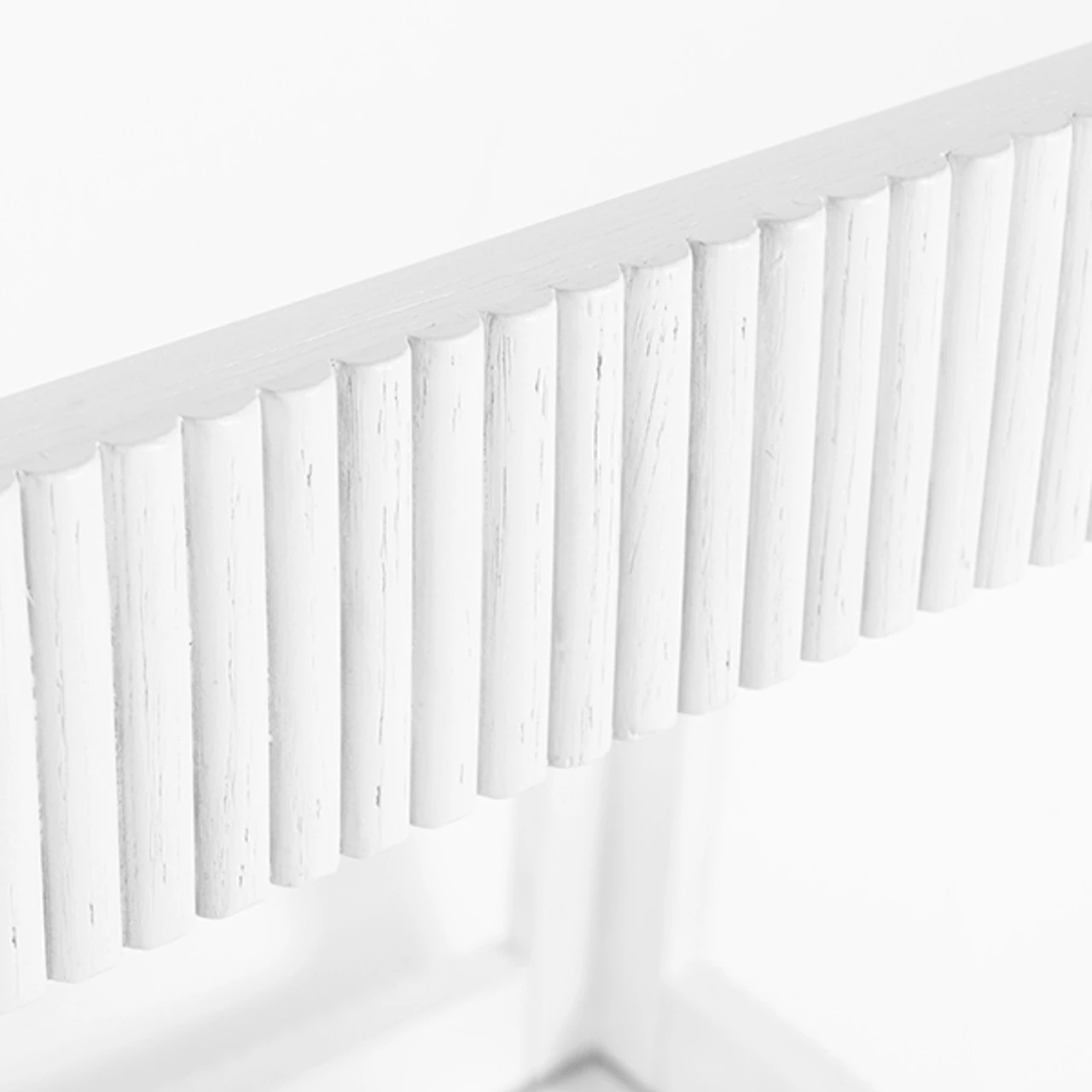 Worlds Away Fluted Bar Cart - White Washed Oak 2 Worlds Away Fluted Bar Cart - White Washed Oak - Image 2