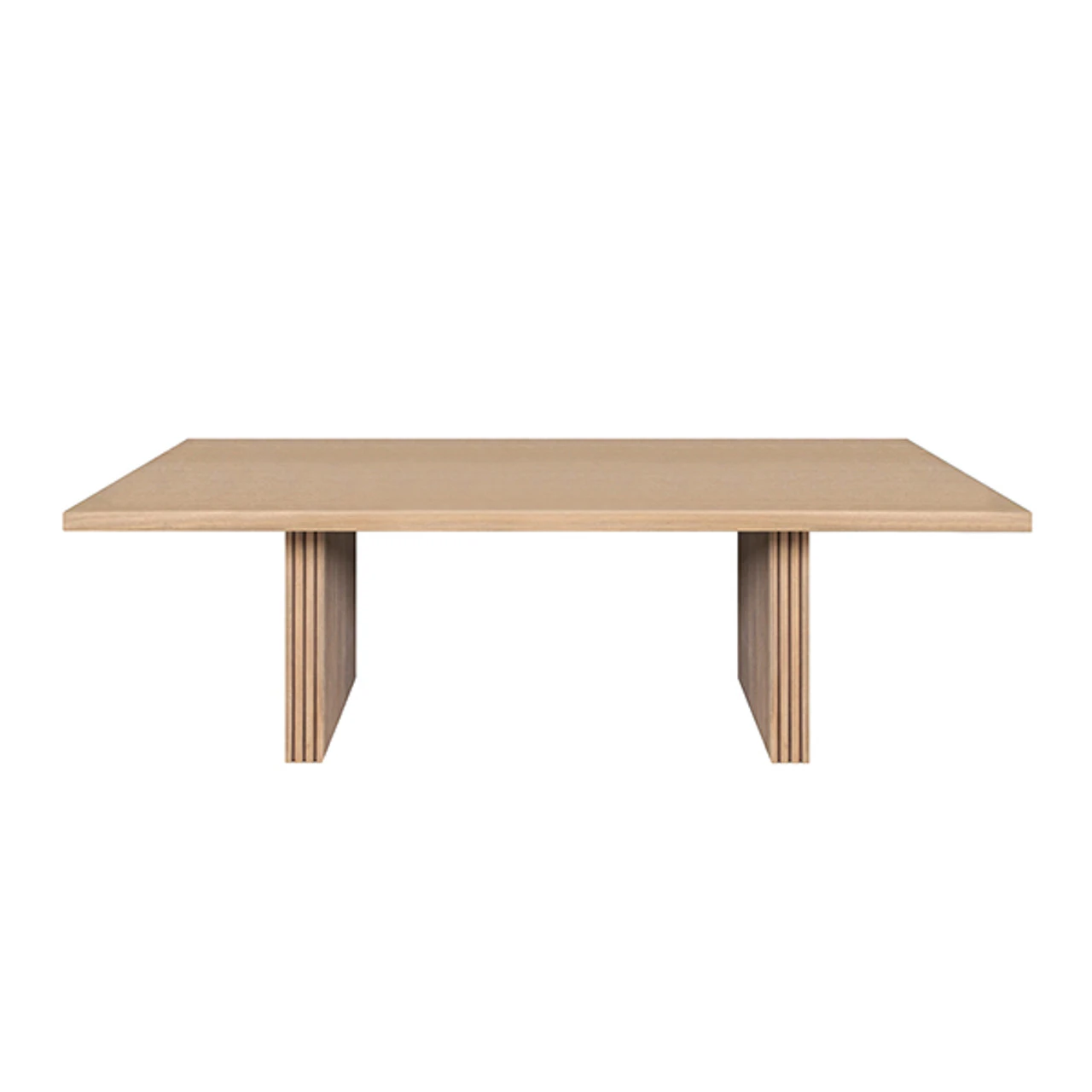 Worlds Away Plank Style Slatted Base Dining Table - Natural Oak 5 Worlds Away Plank Style Slatted Base Dining Table - Natural Oak - Image 5