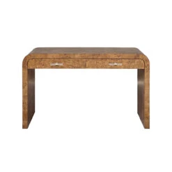 Worlds Away Petra Desk - Burl Wood