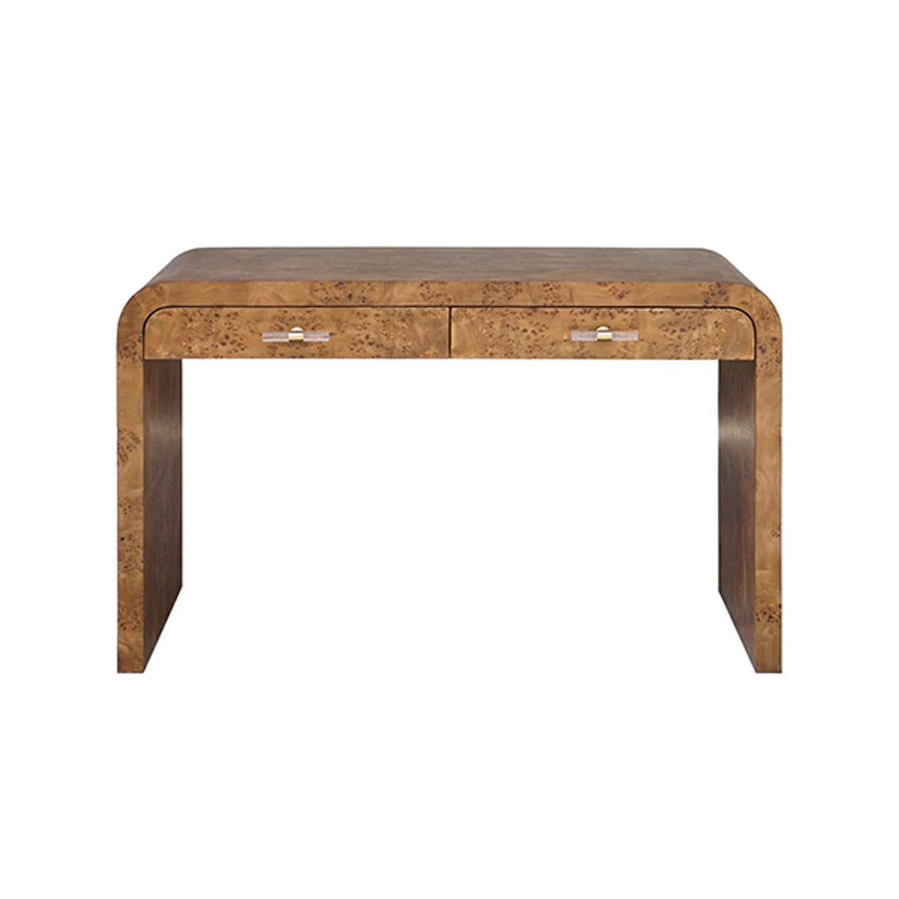 Worlds Away Petra Desk - Burl Wood 1 Worlds Away Petra Desk - Burl Wood