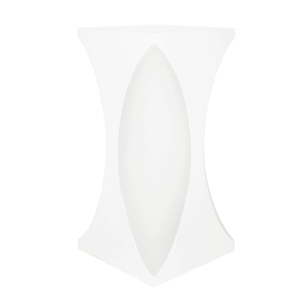 Worlds Away Hourglass Occassional Table - Matte White Lacquer 2 Worlds Away Hourglass Occassional Table - Matte White Lacquer - Image 2