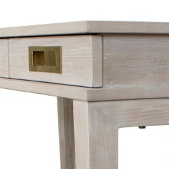 Worlds Away Three Drawer Desk - Brass Details - Cerused Oak -Worlds Away WA PLATO CO DETAIL 73978.1589820557 ni 59341.1707481793
