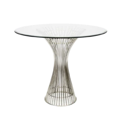 Worlds Away Powell Polished Stainless Side Table Base