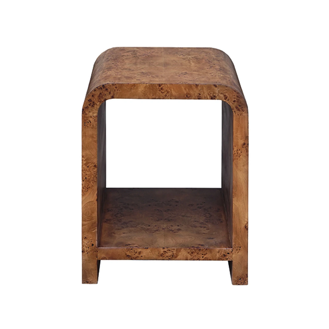 Worlds Away Putnam Side Table - Burl Wood 3 Worlds Away Putnam Side Table - Burl Wood - Image 3