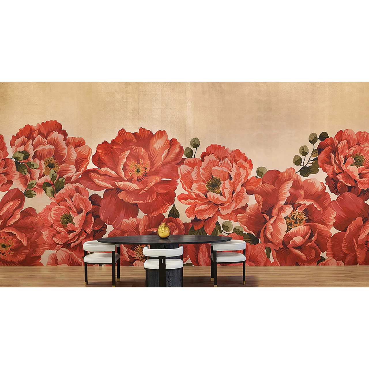 Worlds Away Jefferson Dining Table - Black Cerused Oak - Image 2