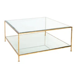Worlds Away Quadro Hammered Gold Leaf Square Coffee Table With Beveled Glass Tops -Worlds Away WA QUADRO G clean edit 73653.1657039042 ni 65798.1707478890