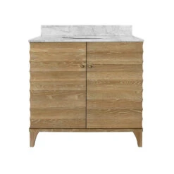 Worlds Away Bath Vanity - Horizontal Fluted Detail - Cerused Oak - White Marble Top, Porcelain Sink, And Polished Brass Knobs 21 Worlds Away Bath Vanity - Horizontal Fluted Detail - Cerused Oak - White Marble Top, Porcelain Sink, And Polished Brass Knobs -Worlds Away WA RHODES CO 02416.1694809269 ni 20369.1707481806