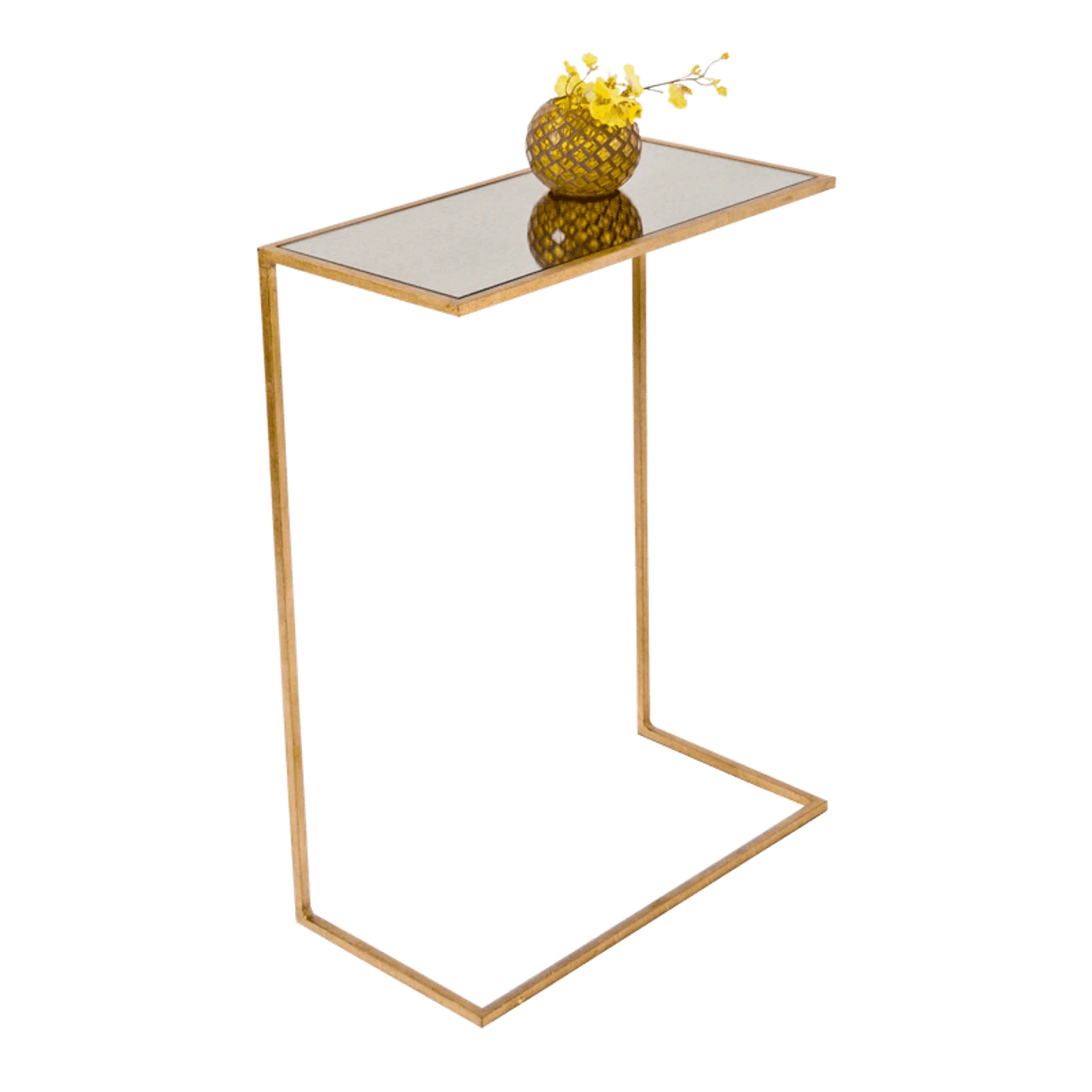 Worlds Away Rico Gold Leafed Cigar Table With Antique Mirror Top 1 Worlds Away Rico Gold Leafed Cigar Table With Antique Mirror Top