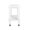 Worlds Away Minimalist Bar Cart - White Washed Oak