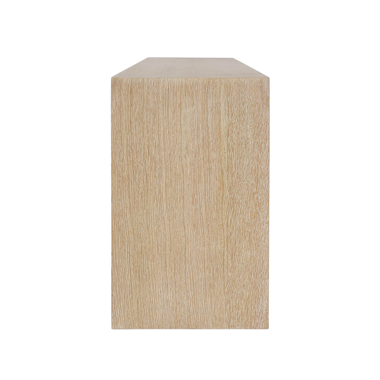 Worlds Away Three Drawer Cane Console - Brass Hardware - Cerused Oak 3 Worlds Away Three Drawer Cane Console - Brass Hardware - Cerused Oak - Image 3