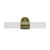 Worlds Away Acrylic Pole Handle - Antique Brass Detail