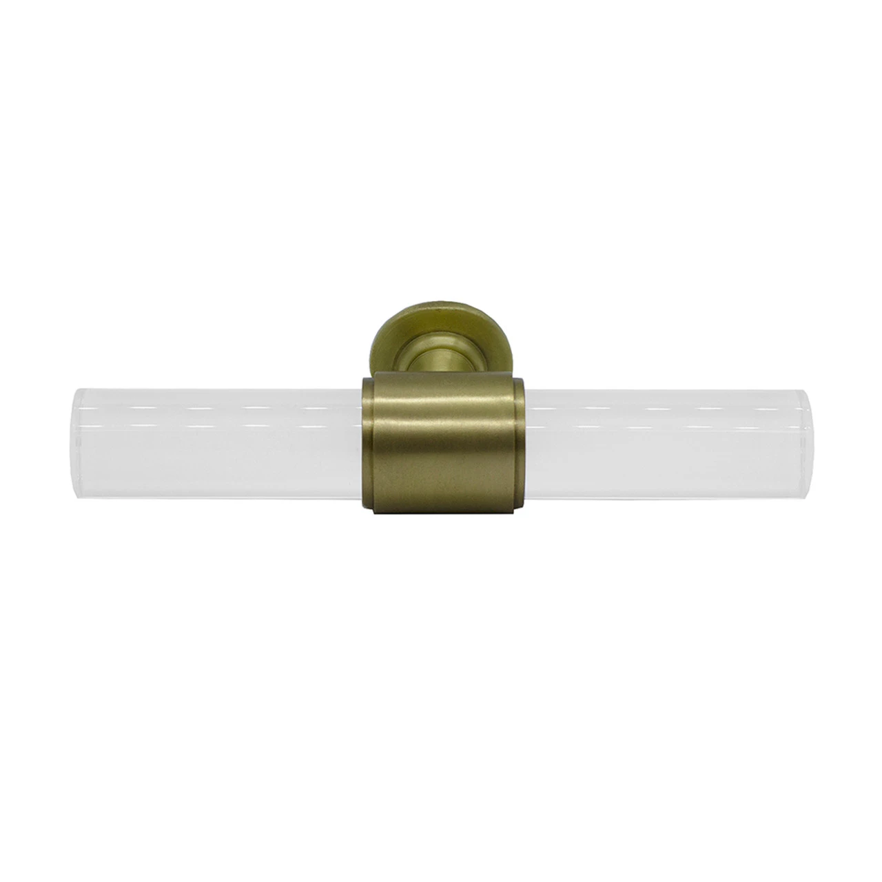 Worlds Away Acrylic Pole Handle - Antique Brass Detail 1 Worlds Away Acrylic Pole Handle - Antique Brass Detail