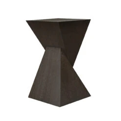 Worlds Away Sculptural Occassional Table - Dark Espresso Oak -Worlds Away WA SCOUT ES ANGLE 13839.1681310465 ni 82826.1707481819