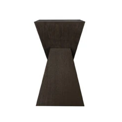 Worlds Away Sculptural Occassional Table - Dark Espresso Oak -Worlds Away WA SCOUT ES FRONT 39291.1681310469 ni 62575.1707481819