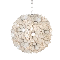 Worlds Away Venus Capiz Shell Lotus Pendant